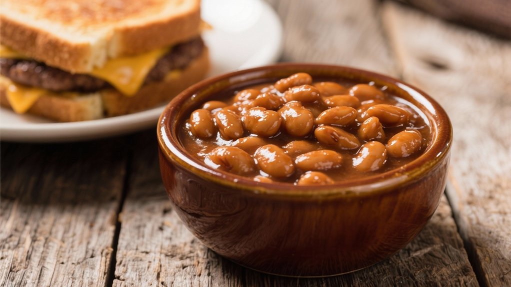 baked beans and patty melts