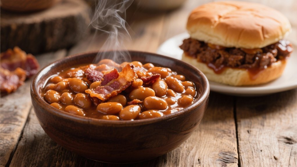 baked beans and sloppy joes