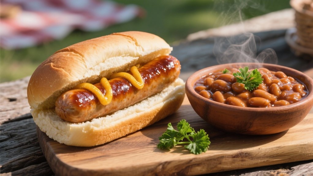 baked beans complement bratwurst