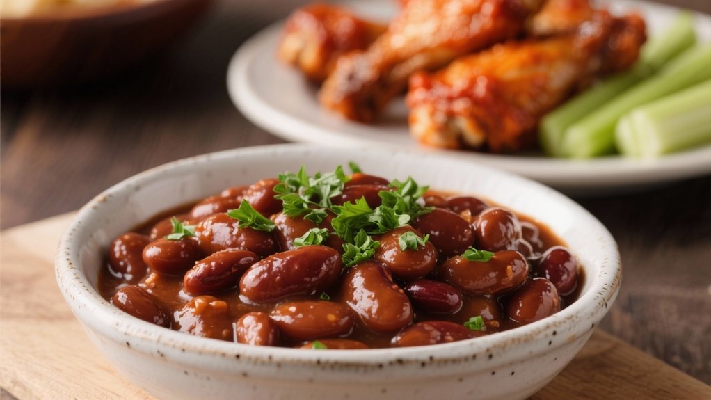 baked beans complement buffalo chicken