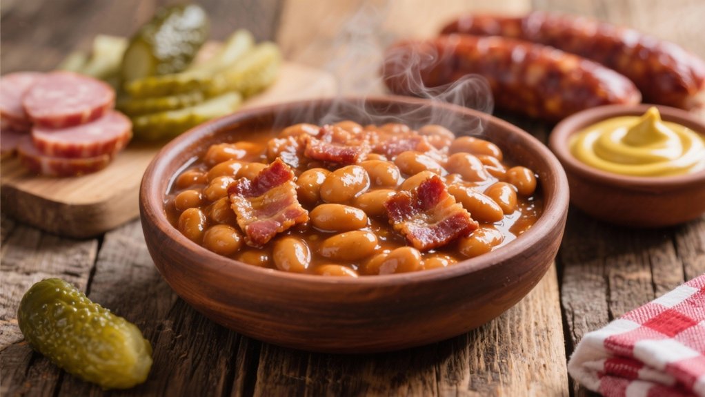 baked beans enhance sausage flavor