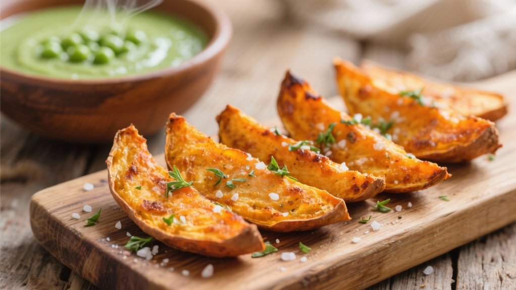 baked sweet potato wedges