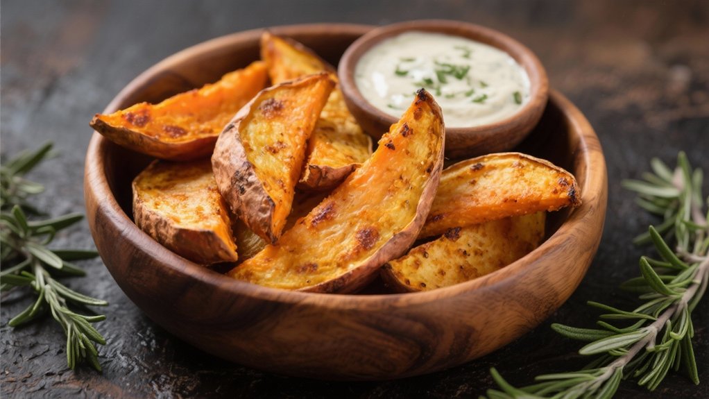 baked sweet potato wedges