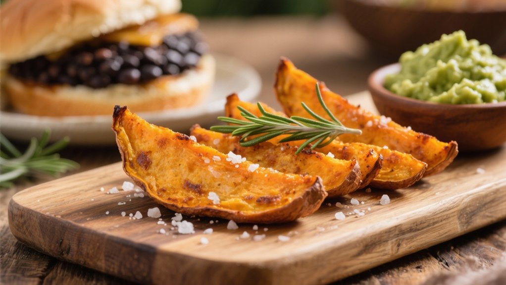 baked sweet potato wedges