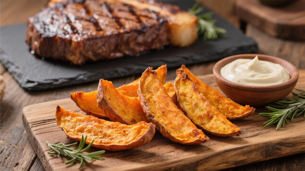 baked sweet potato wedges