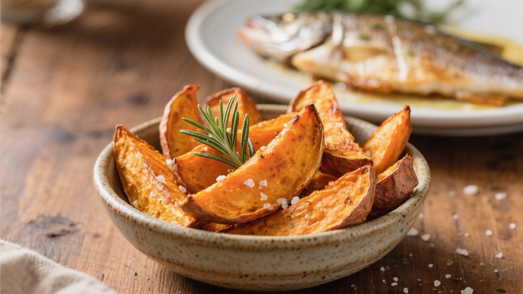 baked sweet potato wedges