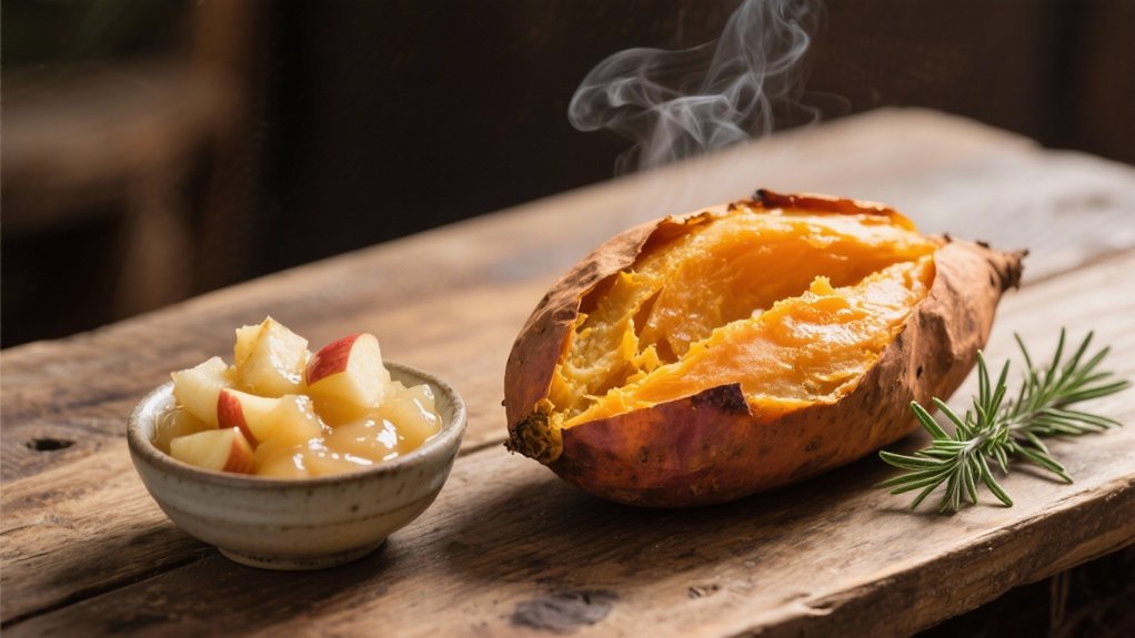 baked sweet potatoes applesauce pairing