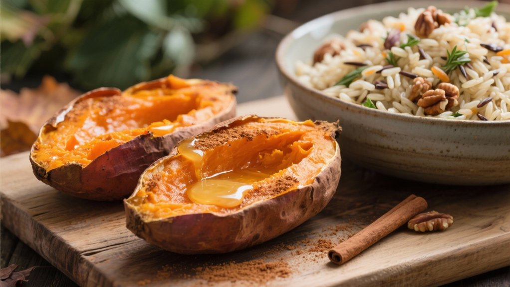 baked sweet potatoes with cinnamon