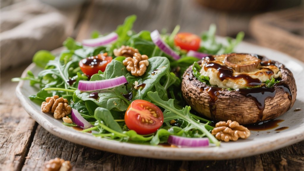 balanced mixed greens salad
