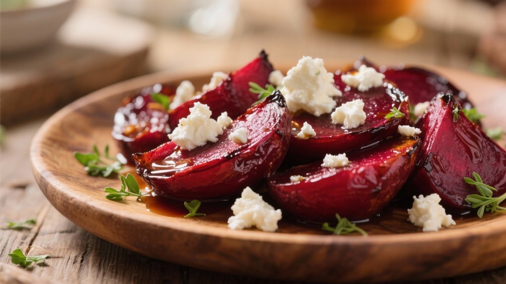 balsamic beets with goat cheese