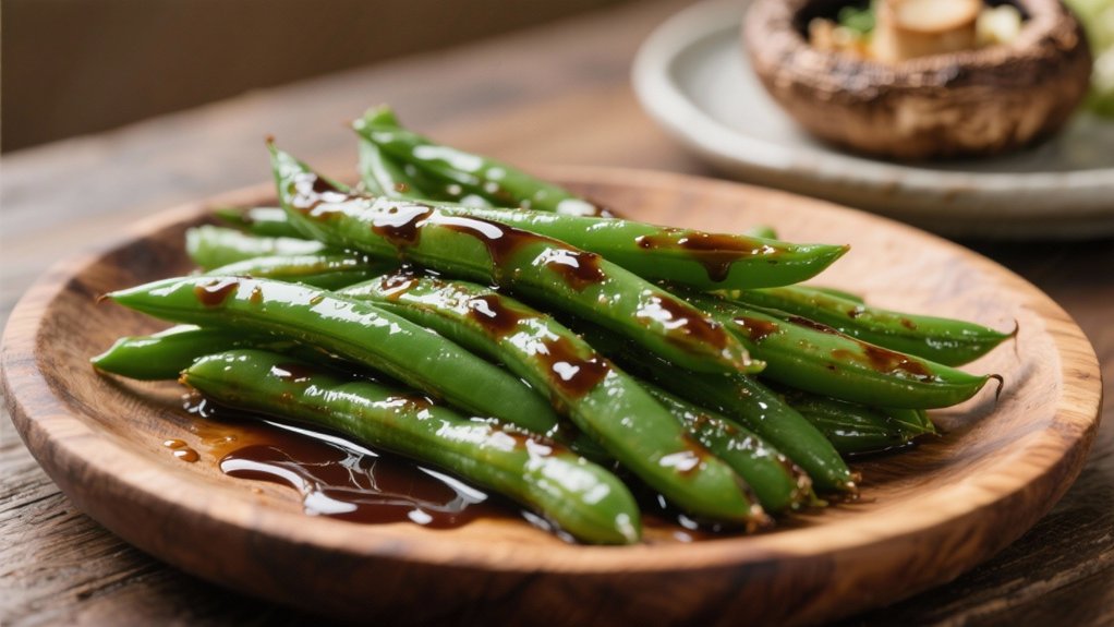 balsamic glazed green beans