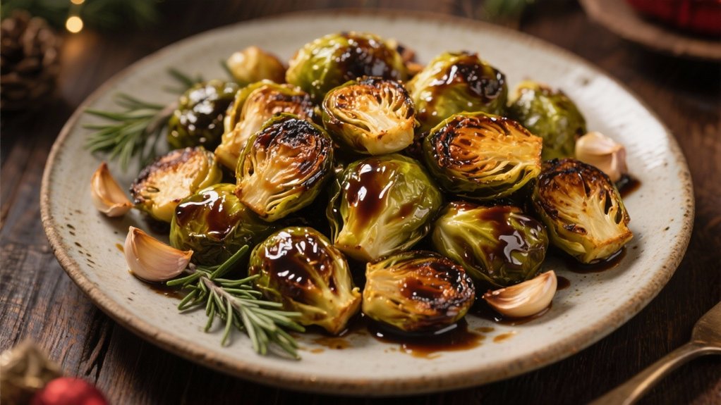 balsamic glazed roasted brussels sprouts