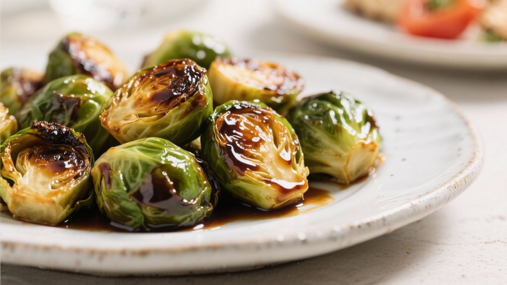 balsamic glazed roasted brussels sprouts