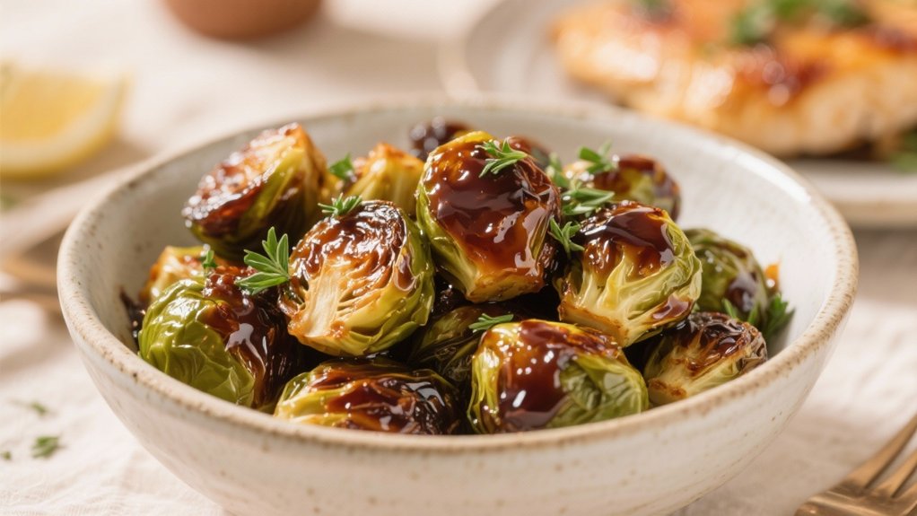 balsamic glazed roasted brussels sprouts
