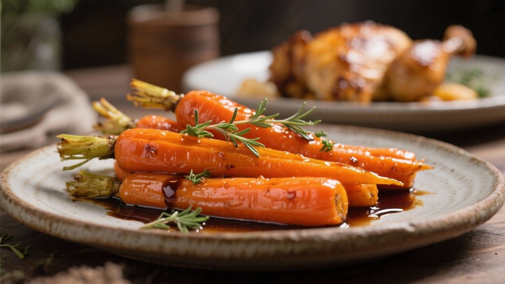 balsamic glazed roasted carrots
