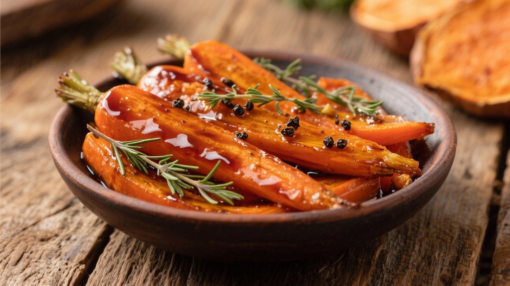 balsamic glazed roasted carrots