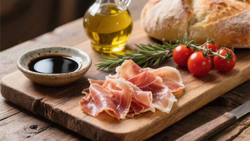 balsamic vinegar and olive oil