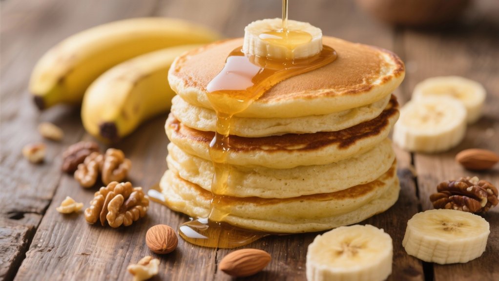 bananas and nuts topping