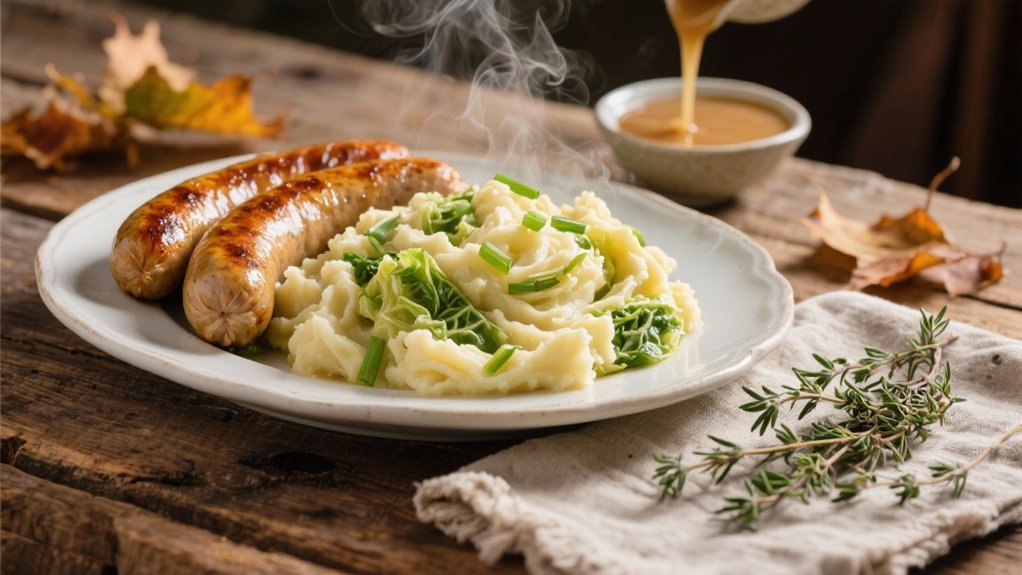 bangers and colcannon pairing
