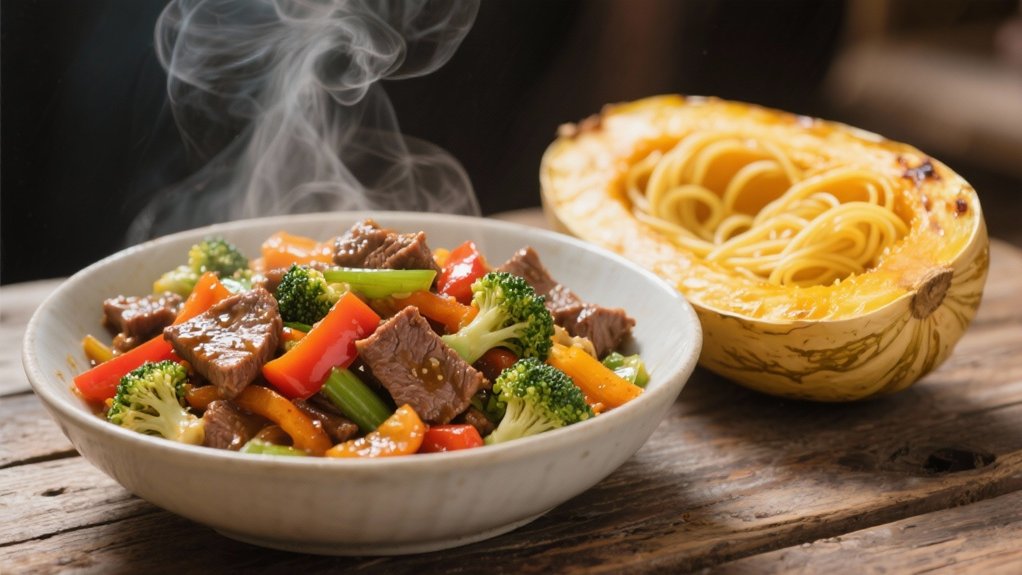 beef and vegetable stir fry