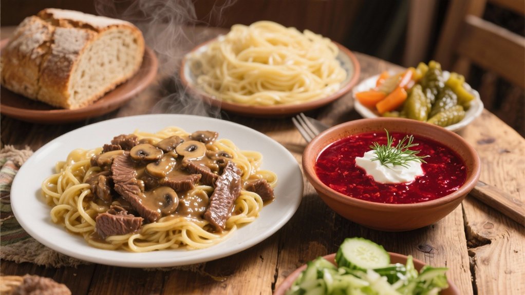 beef stroganoff comfort meal