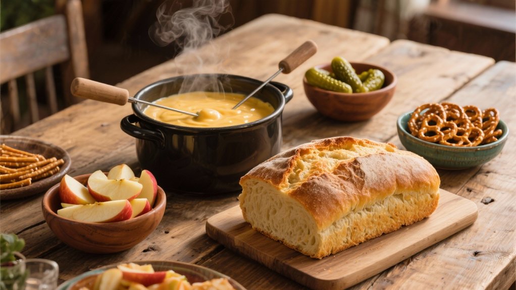 beer cheese fondue delight