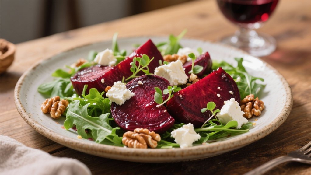 beet and goat cheese salad