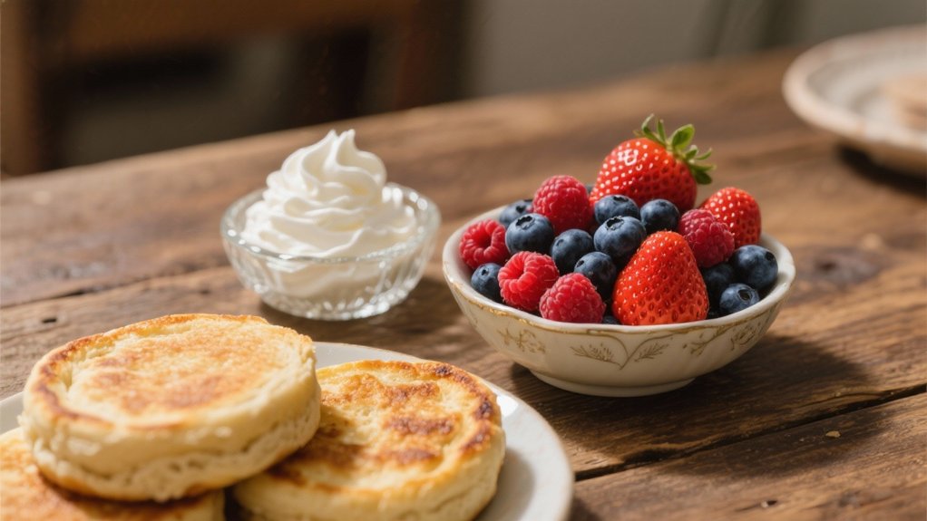 berry topped dessert muffins