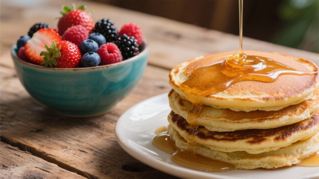 berry topped pancake perfection