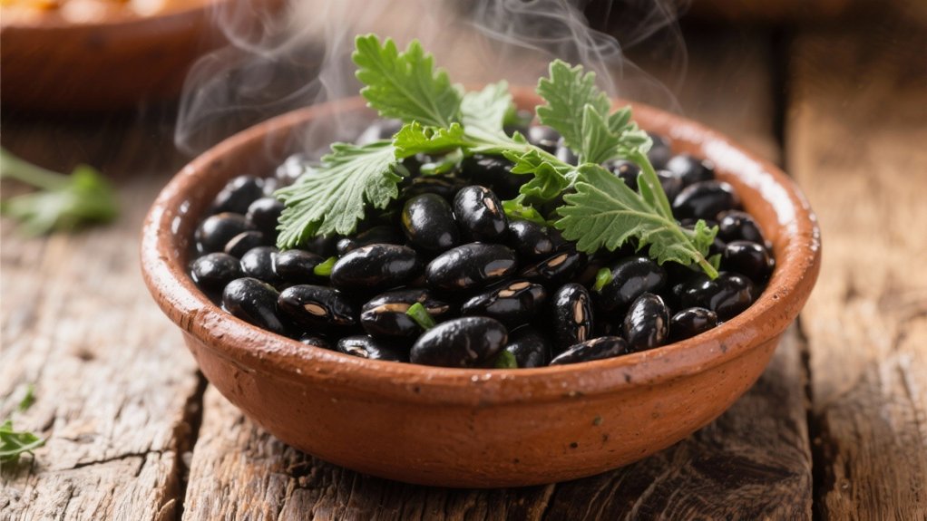 black beans with epazote