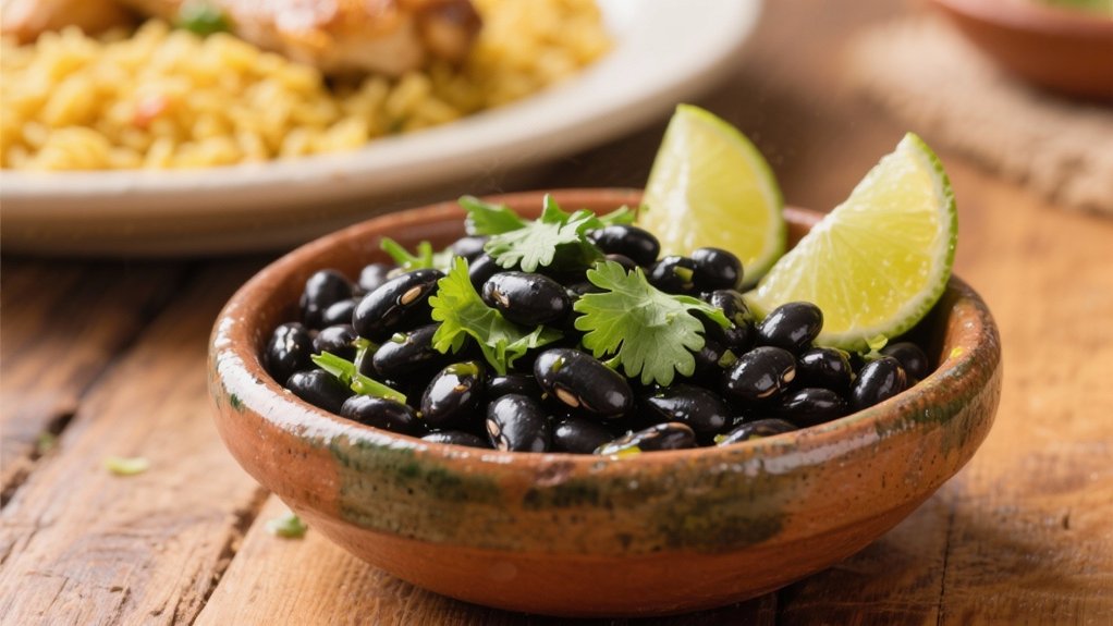 black beans with lime