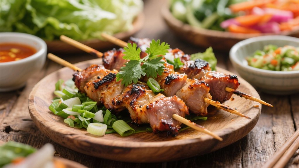 bold caramelized grilled pork