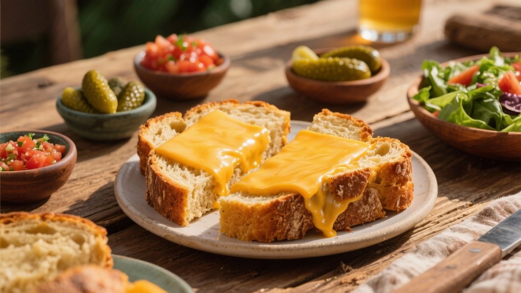 bold cheddar enhances beer bread