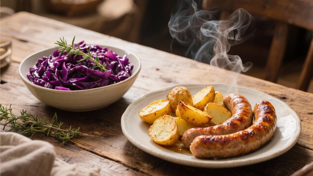 braised cabbage with apples