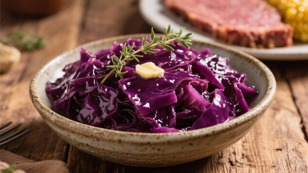 braised cabbage with apples