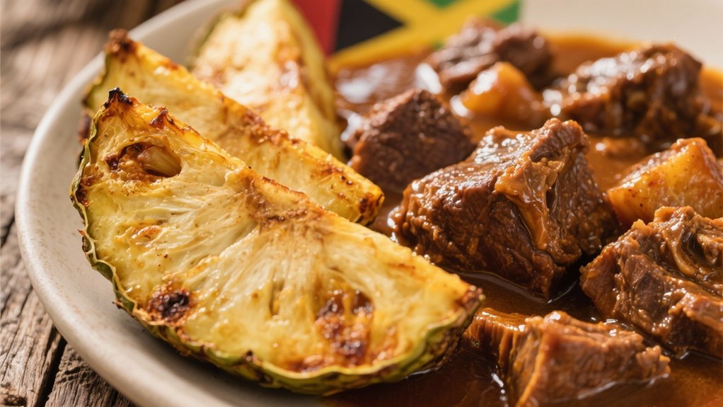 breadfruit complements oxtails perfectly