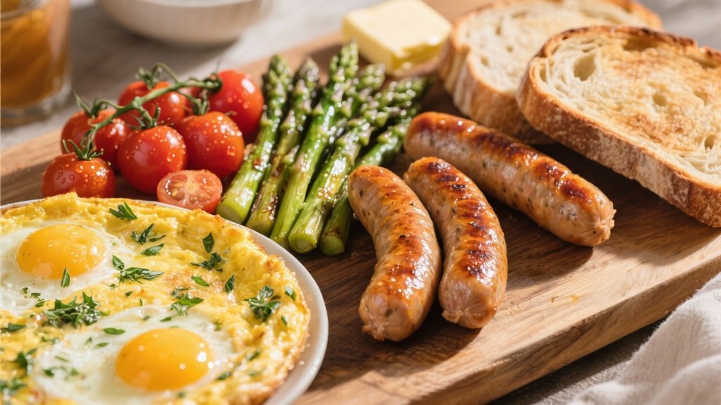 breakfast sausage frittata pairing