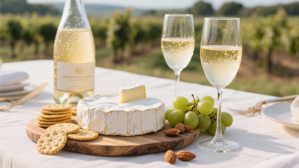 brie and wine pairing