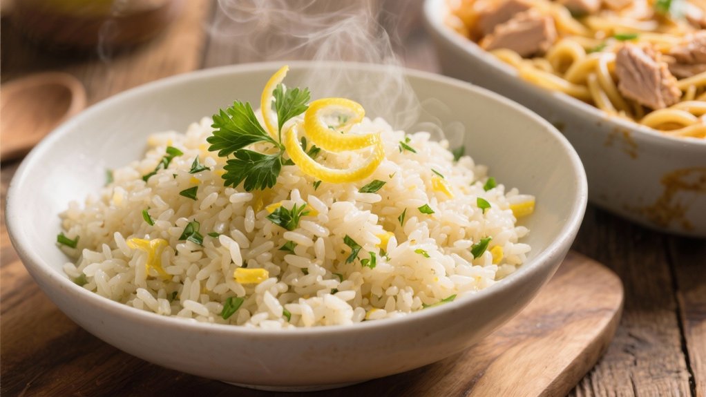 bright aromatic rice side