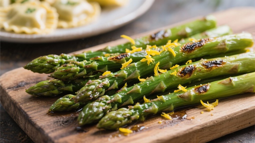 bright roasted asparagus delight