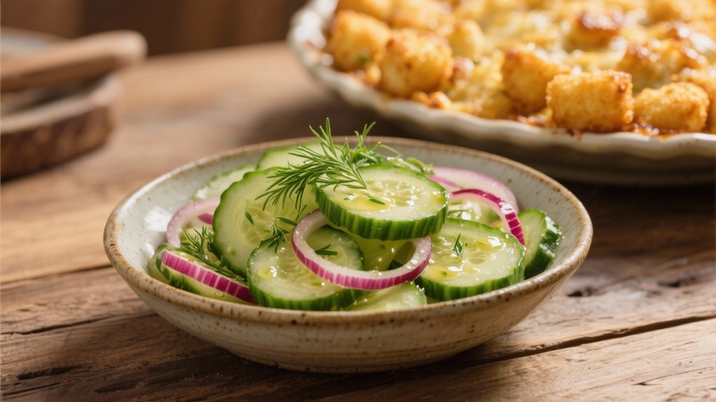 bright tangy cucumber salad