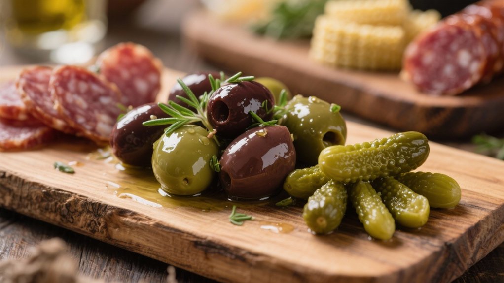 briny accompaniments for sausage