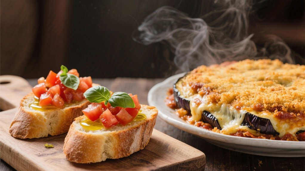 bruschetta enhances mediterranean dishes