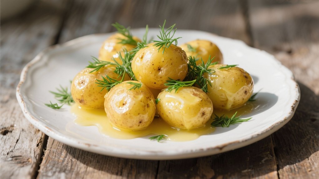 buttered dill new potatoes