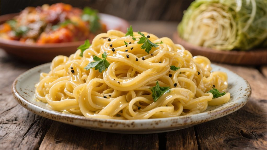 buttered egg noodle perfection