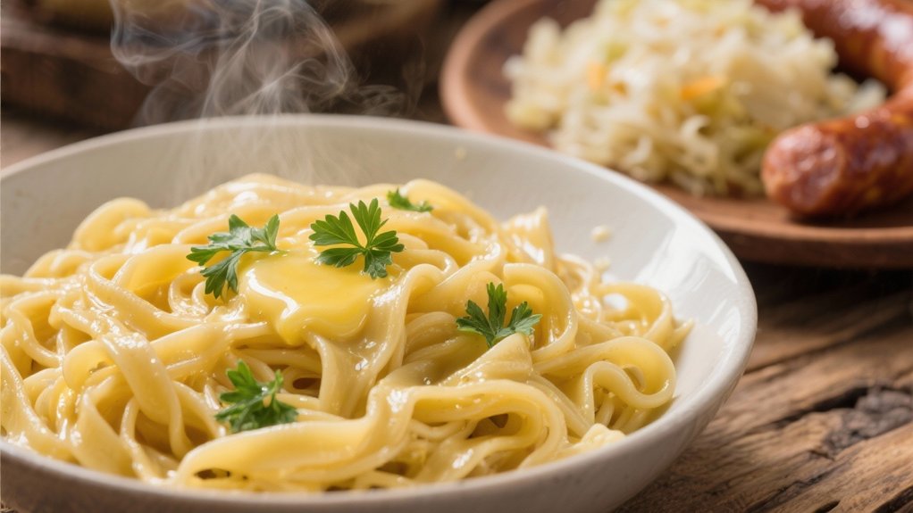 buttered egg noodles comfort food
