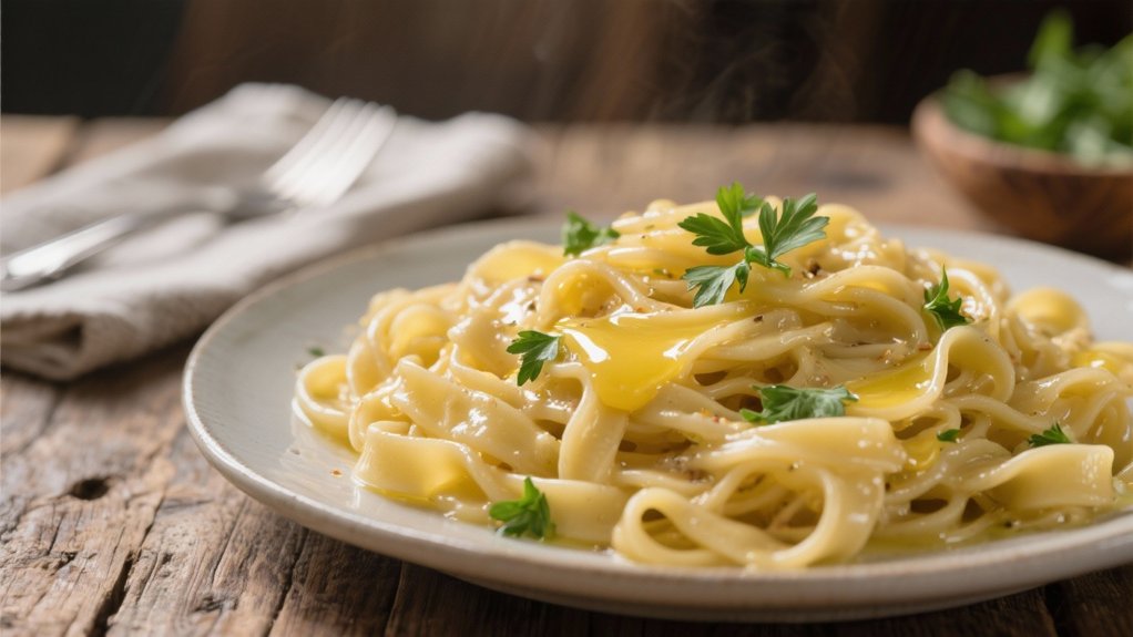 buttered noodles as comfort