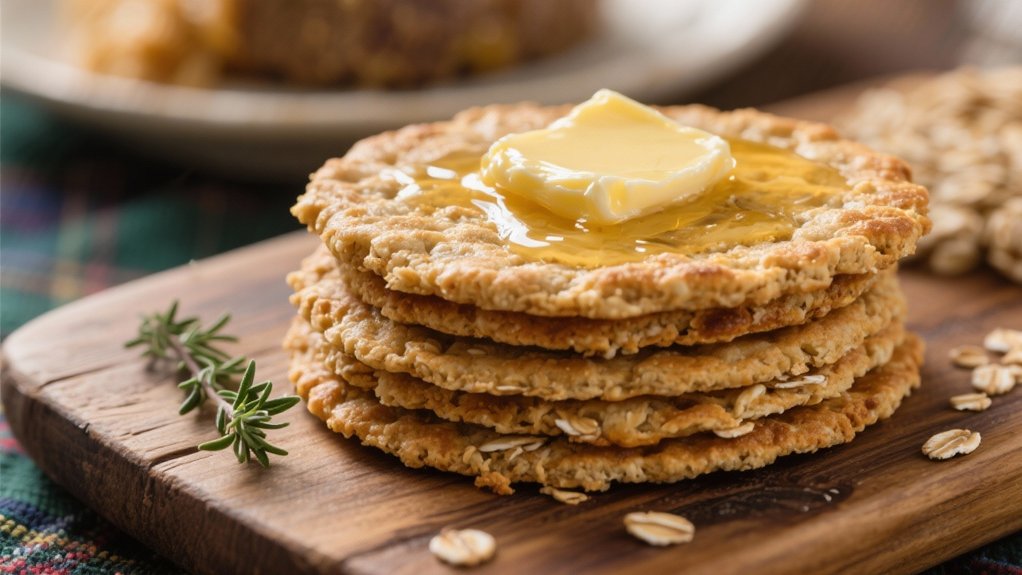 buttered oatcakes enhance haggis
