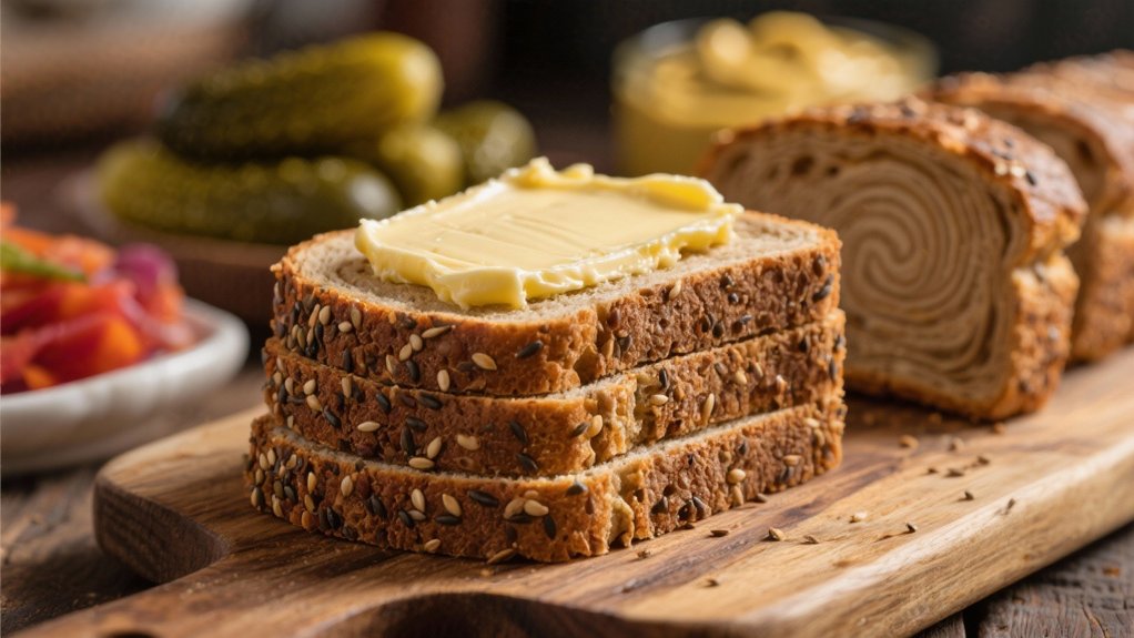 buttered rye bread perfection