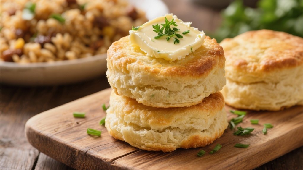 buttermilk biscuits with herbs